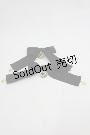 画像: Angelic Pretty / Starry Moonリボンクリップ  黒Ｘゴールド I-26-03-05-056-AP-AC-SA-ZI