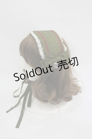 画像: metamorphose / セーラーフリルヘッドドレス  カーキ I-26-03-05-068-ME-AC-SA-ZI