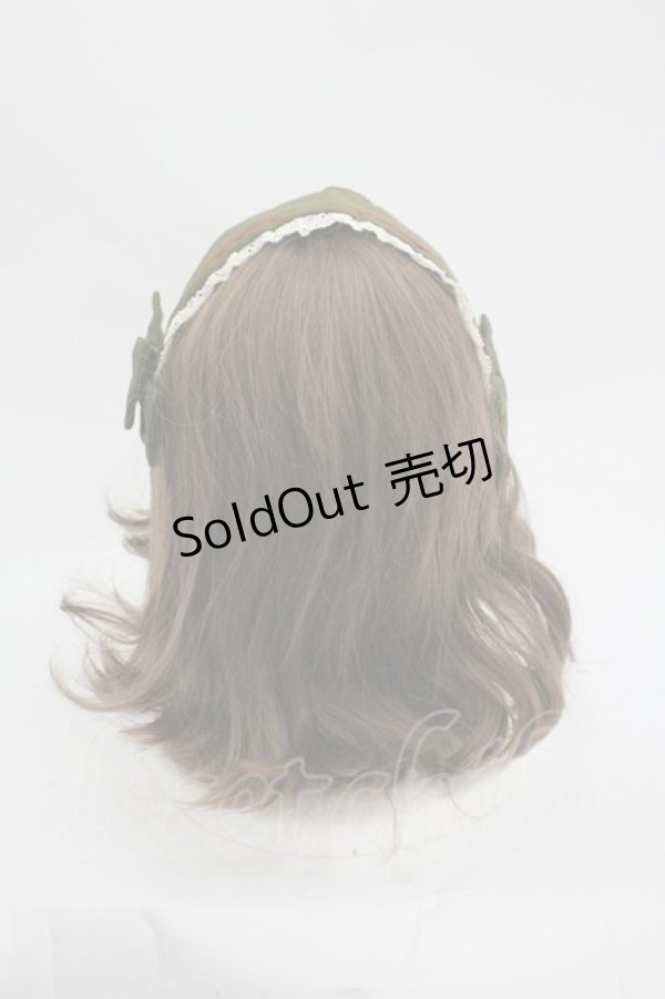 画像2: metamorphose / セーラーフリルヘッドドレス  カーキ I-26-03-05-068-ME-AC-SA-ZI (2)