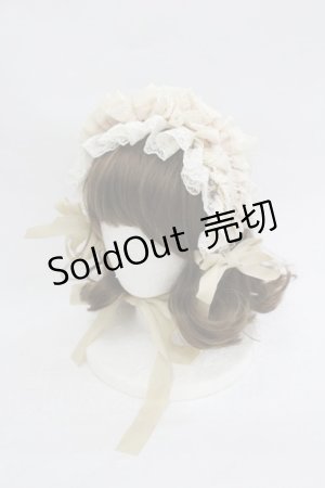 画像: Hoshibako Works / フリルレースリボンカチューシャ  生成り I-26-03-05-071-LO-AC-SA-ZI