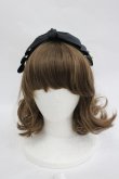 画像1: m petit by misako / NINA'sコラボ AM*NIリボンカチューシャ  黒 I-26-03-05-072-LO-AC-SA-ZI (1)