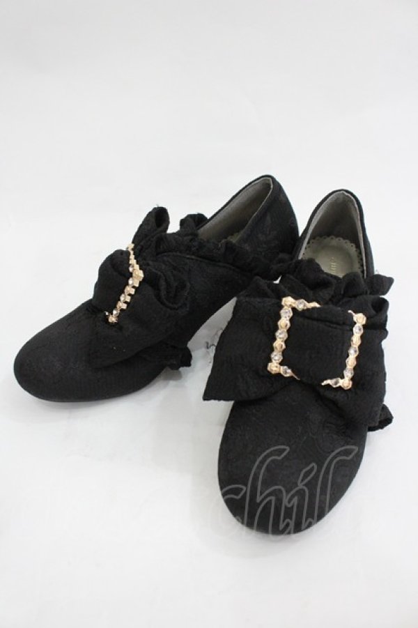 画像2: axes femme kawaii / ロココシューズ S 黒 I-26-03-05-006-AX-SH-SA-ZI (2)