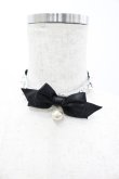 画像1: Angelic Pretty / Romanticパールチョーカー  黒Ｘ白 I-26-03-05-094-AP-AC-SA-ZI (1)
