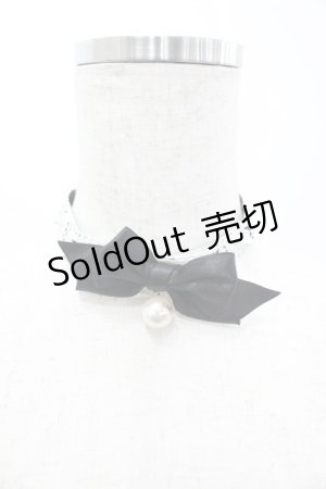 画像: Angelic Pretty / Romanticパールチョーカー  黒Ｘ白 I-26-03-05-094-AP-AC-SA-ZI