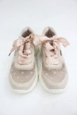 画像1: m petit by misako / シースルーハートスニーカー M ピンクＸ白 I-26-03-05-008-LO-SH-SA-ZI (1)
