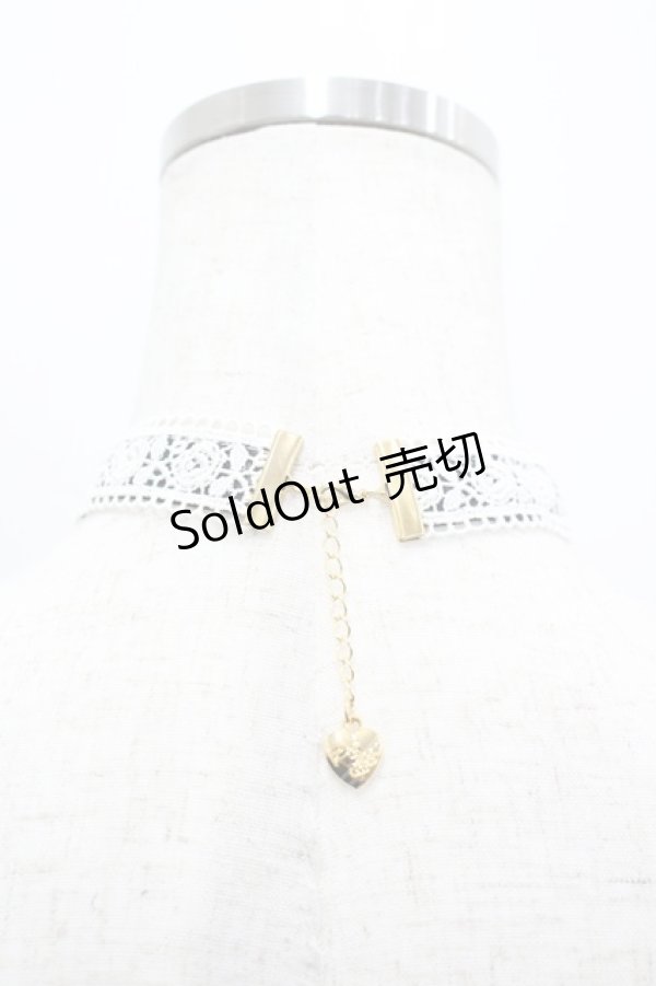 画像2: Angelic Pretty / Romanticパールチョーカー  黒Ｘ白 I-26-03-05-094-AP-AC-SA-ZI (2)