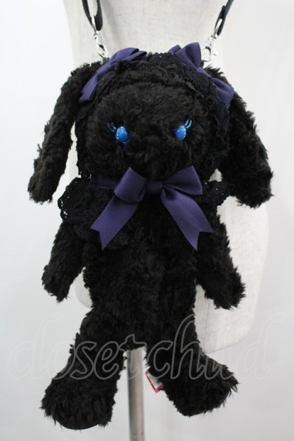 画像1: BABY,THE STARS SHINE BRIGHT / うさくみゃポシェット  黒 I-26-03-05-097-BA-BG-SA-ZI (1)