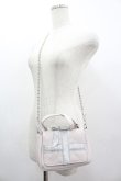 画像1: pium / プレゼントリボンキルティングミニバッグ  ピンク×シルバー I-26-03-05-098-0-BG-TE-ZI (1)