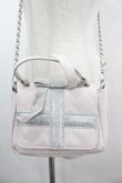 画像2: pium / プレゼントリボンキルティングミニバッグ  ピンク×シルバー I-26-03-05-098-0-BG-TE-ZI (2)