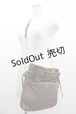 画像: m petit by misako / AMリボンキンチャクSLD  中茶 I-26-03-05-101-LO-BG-SA-ZI