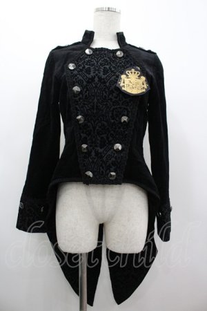 画像: ALICE and the PIRATES / 闇の番人〜Spooky night〜別珍ジャケット  黒 I-26-03-05-105-PA-JA-SA-ZI