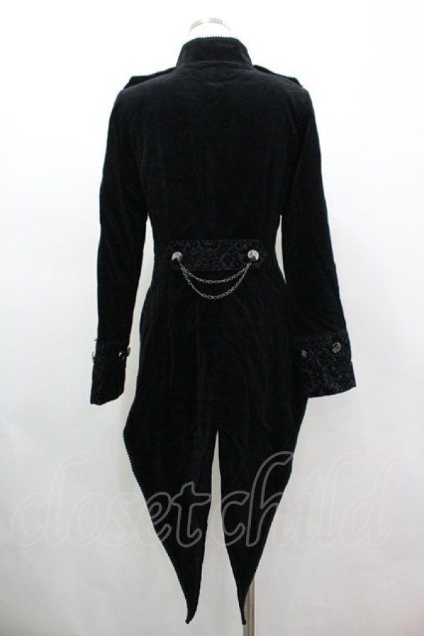 画像2: ALICE and the PIRATES / 闇の番人〜Spooky night〜別珍ジャケット  黒 I-26-03-05-105-PA-JA-SA-ZI (2)