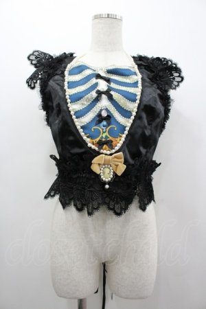 画像: Triple fortune / スケルトンコルセット  黒 I-26-03-05-106-EL-TO-SA-ZI