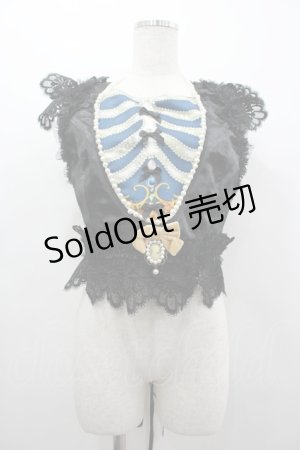 画像: Triple fortune / スケルトンコルセット  黒 I-26-03-05-106-EL-TO-SA-ZI