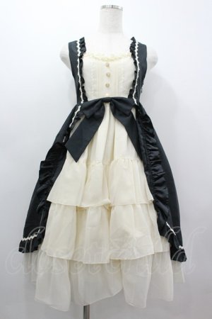 画像: ALICE and the PIRATES / ドロシーさんのベビードールジャンパースカート  黒 I-26-03-05-108-PA-OP-SA-ZI