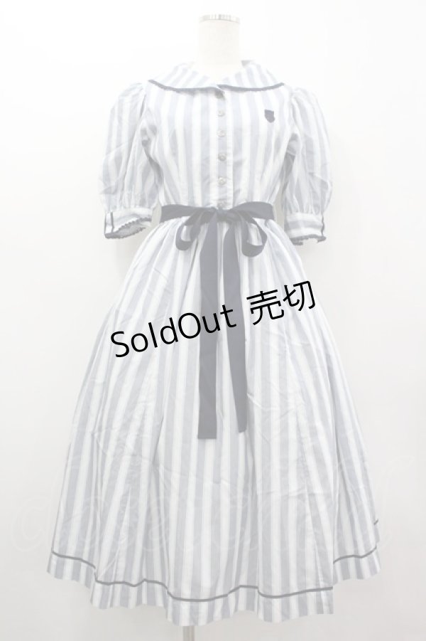 画像1: Victorian maiden / ストライプマリンドレス  ネイビー I-26-03-05-113-CL-OP-SA-ZI (1)