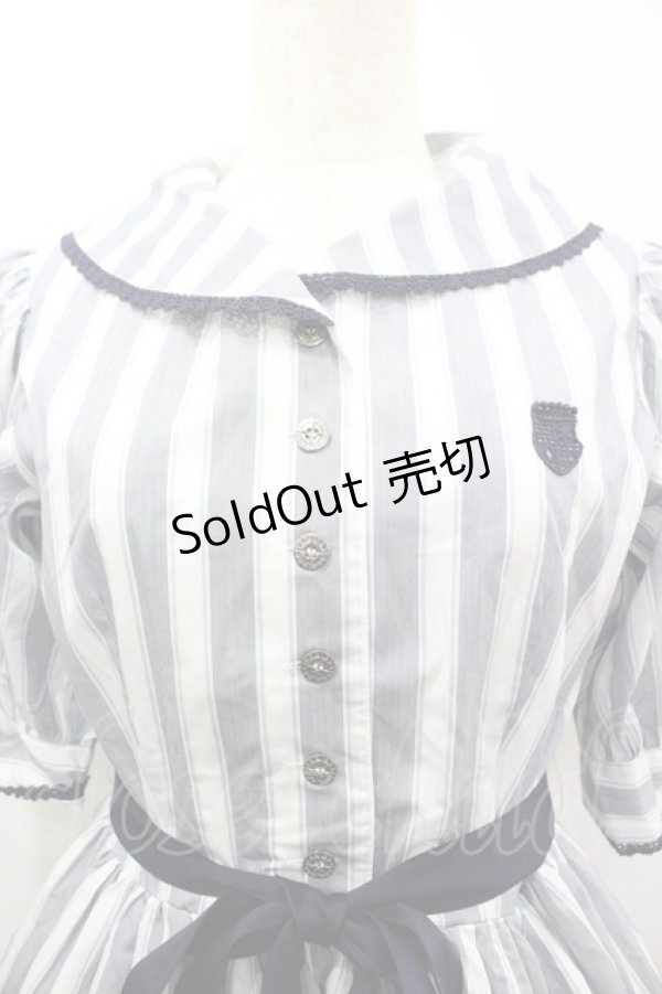 画像3: Victorian maiden / ストライプマリンドレス  ネイビー I-26-03-05-113-CL-OP-SA-ZI (3)