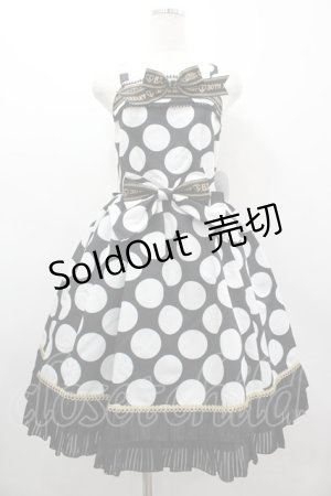画像: BABY,THE STARS SHINE BRIGHT / Circus Girlジャンパースカート  黒Ｘ白 I-26-03-05-118-BA-OP-SA-ZI