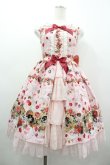 画像1: BABY,THE STARS SHINE BRIGHT / Lady Victorian Rose Jewelry〜想いは薔薇の花びらの上に〜柄プリンセスジャンパースカート  ピンク I-26-03-05-123-BA-OP-SA-ZI (1)