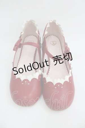 画像: BABY,THE STARS SHINE BRIGHT / マリィ・ワンストラップシューズ LL 赤Ｘ白 I-26-03-05-002-BA-SH-SA-ZI