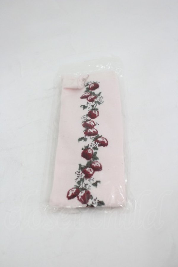 画像1: BABY,THE STARS SHINE BRIGHT / Juicy BABY Love Love Berries柄オーバーニーソックス  ピンク I-26-03-05-026-BA-ZA-SA-ZI (1)