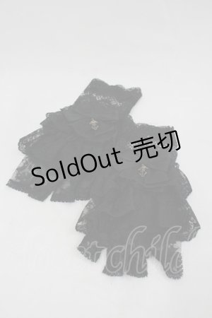 画像: Kurumi Collaboration / CLK*レースグローブ  黒 I-26-03-05-029-GO-ZA-SA-ZI