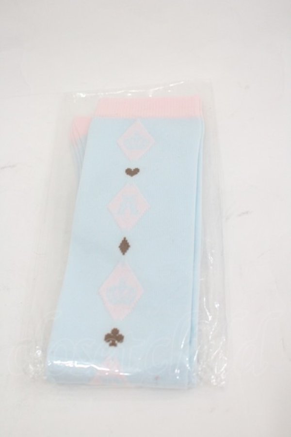 画像2: Angelic Pretty / Wonder Toyオーバーニーソックス  サックス I-26-03-05-034-AP-ZA-SA-ZI (2)