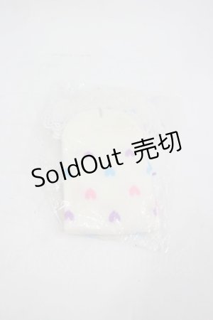 画像: Angelic Pretty / Candy Petit Heartクルー丈ソックス  白 I-26-03-05-035-AP-ZA-SA-ZI