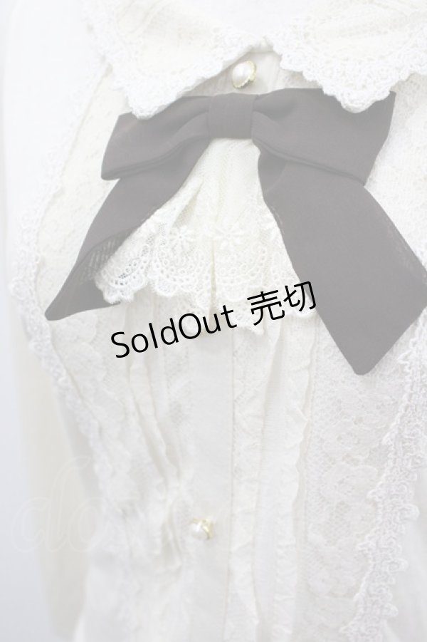 画像2: axes femme / 襟付ブラウスデザインプルオーバー M アイボリー I-26-03-06-036-AX-TO-SA-ZI (2)