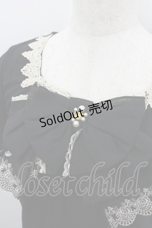 画像2: axes femme / bigリボンプルオーバー  黒Ｘアイボリー I-26-03-06-037-AX-TO-SA-ZI (2)