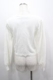 画像3: axes femme POETIQUE / レース×リボンニットカーディガン  白 I-26-03-06-042-AX-TO-SA-ZI (3)