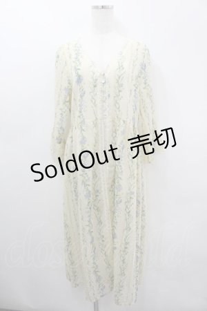 画像: axes femme / 花柄シースルーロングカーディガン  アイボリー I-26-03-06-043-AX-TO-SA-ZI