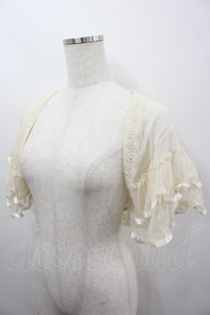 画像: axes femme / チュールパーティーカーデ  生成り I-26-03-06-044-AX-TO-SA-ZI