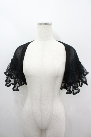 画像: axes femme / チュールパーティーカーデ  黒 I-26-03-06-045-AX-TO-SA-ZI