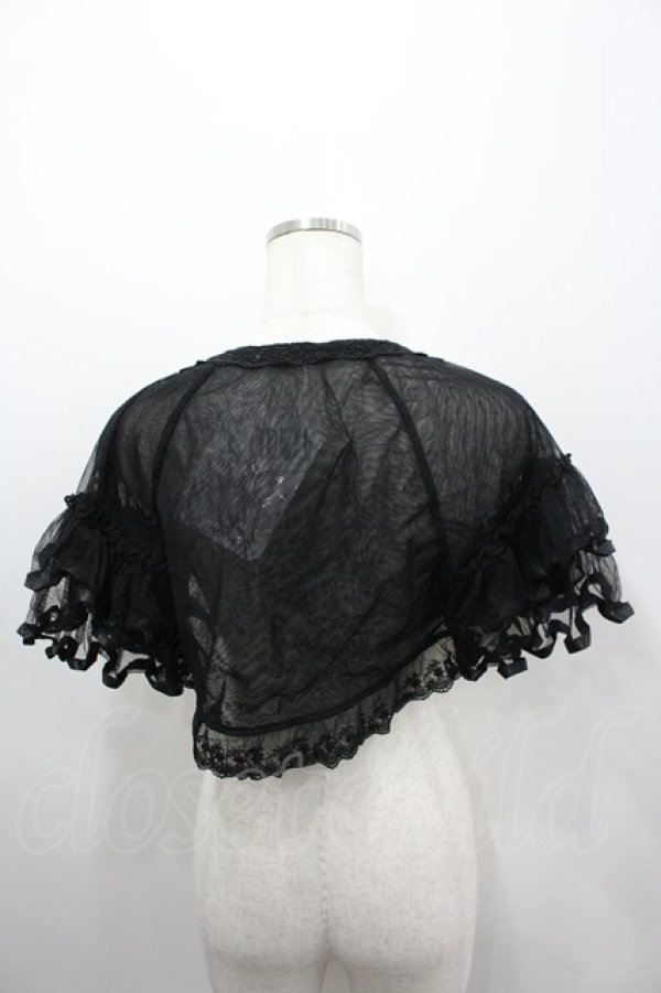 画像3: axes femme / チュールパーティーカーデ  黒 I-26-03-06-045-AX-TO-SA-ZI (3)