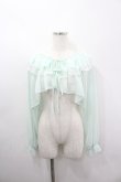 画像1: axes femme POETIQUE / オフショルシフォンボレロ  ミント I-26-03-06-046-AX-TO-SA-ZI (1)