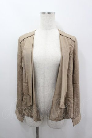 画像: axes femme / バックリボンドレープジャケット M キャメル I-26-03-06-051-AX-JA-SA-ZI