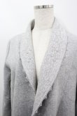 画像2: axes femme / 薔薇レースパールロングカーディガン M グレー I-26-03-06-052-AX-TO-SA-ZI (2)