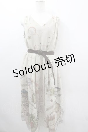 画像: axes femme / タロットカードモチーフワンピース  アイボリー I-26-03-06-060-AX-OP-SA-ZI