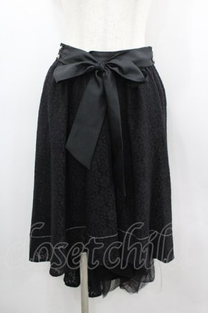 画像: axes femme / 総レースフィッシュテールスカート  黒 I-26-03-06-062-AX-SK-SA-ZI