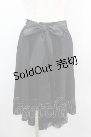 画像: axes femme / 総レースフィッシュテールスカート  黒 I-26-03-06-062-AX-SK-SA-ZI