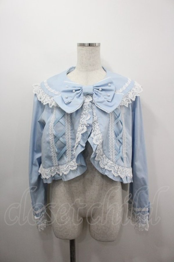 画像1: Angelic Pretty / Dollyレースアップボレロ  サックスＸ白 I-26-03-06-070-AP-JA-SA-ZI (1)