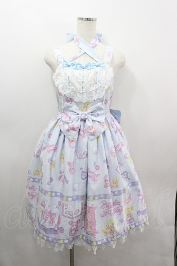 画像1: Angelic Pretty / Baby Toysジャンパースカート  サックス I-26-03-06-072-AP-OP-SA-ZI (1)