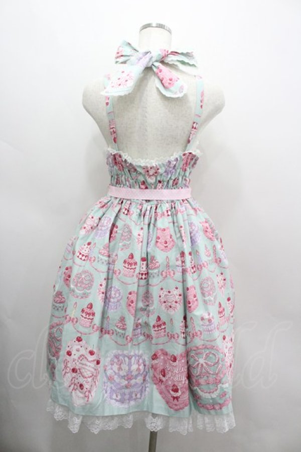 画像3: Angelic Pretty / Happy Cakesシャーリングジャンパースカート  ミント I-26-03-06-073-AP-OP-SA-ZI (3)