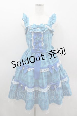画像: Angelic Pretty / マーガレットドールジャンパースカート  青 I-26-03-06-074-AP-OP-SA-ZI