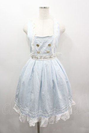 画像: BABY,THE STARS SHINE BRIGHT / Best Wishesジャンパースカート  サックスＸ白 I-26-03-06-075-BA-OP-SA-ZI