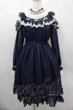 画像: ALICE and the PIRATES / マリーのおリボンいっぱいワンピース  ネイビー I-26-03-06-077-PA-OP-SA-ZI