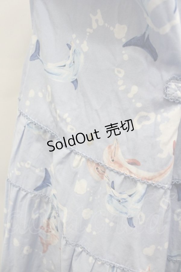 画像4: PINK HOUSE / いるかプリントワンピース  ブルー I-26-03-06-079-LO-OP-SA-ZI (4)