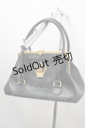 画像: BABY,THE STARS SHINE BRIGHT / 王冠ガマ口BAG  黒 I-26-03-06-085-BA-BG-SA-ZI