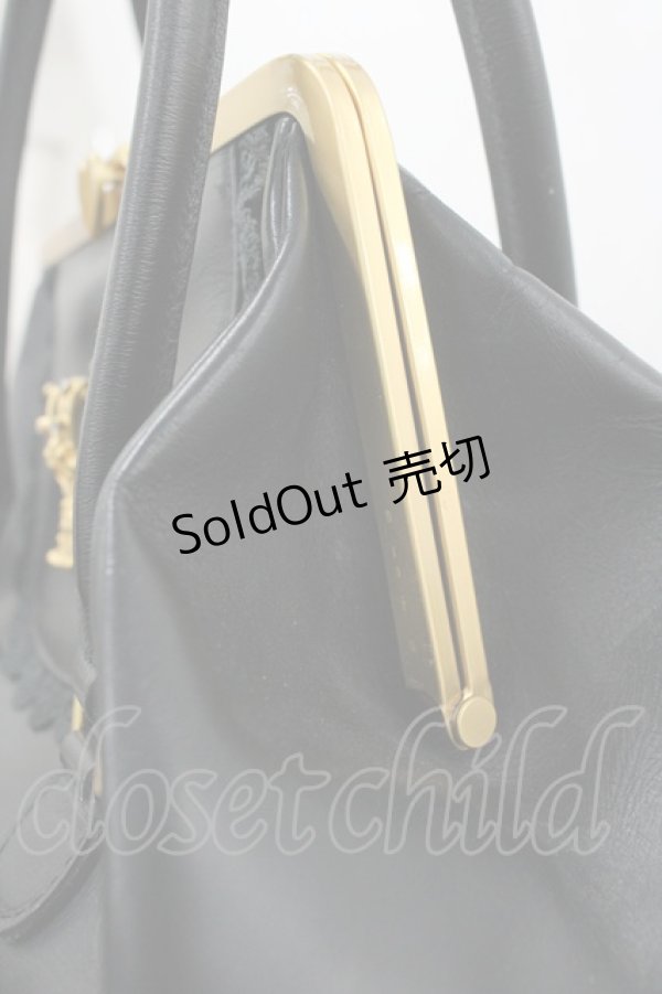 画像3: BABY,THE STARS SHINE BRIGHT / 王冠ガマ口BAG  黒 I-26-03-06-085-BA-BG-SA-ZI (3)